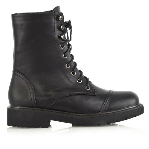 Black Synthetic Leather UK 4 | EU 37 | US 6 | XY London