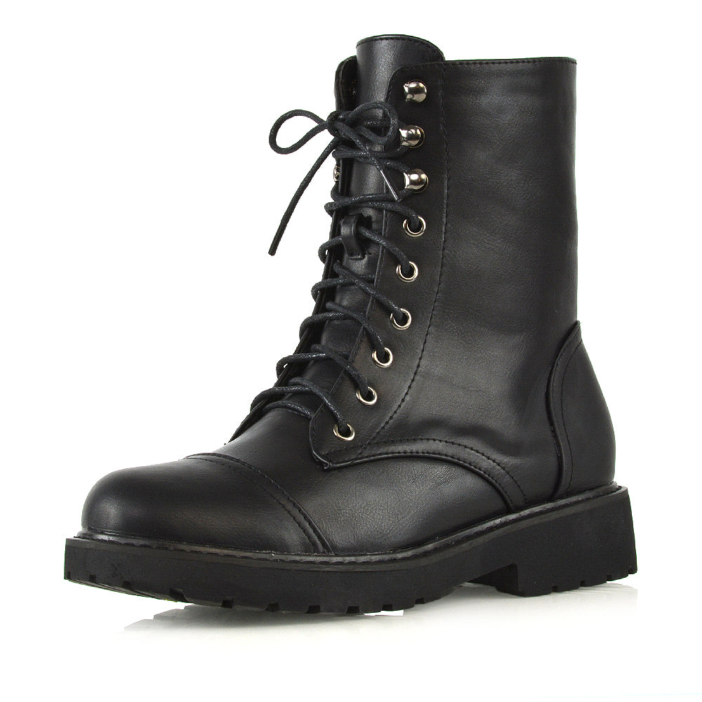 Black Synthetic Leather UK 4 | EU 37 | US 6 | XY London