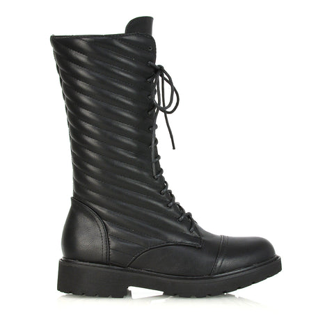 Black Synthetic Leather UK 7 | EU 40 | US 9 | XY London