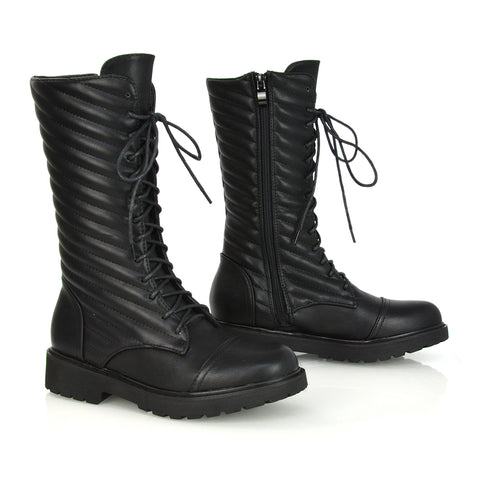 Black Synthetic Leather UK 8 | EU 41 | US 10 | XY London
