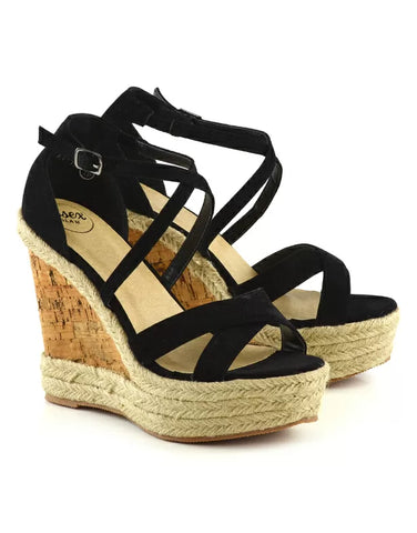 Black Synthetic Leather UK 3 | EU 36 | US 5 | XY London