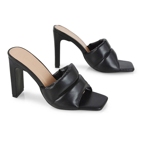 Black Synthetic Leather UK 7 | EU 40 | US 9 | XY London