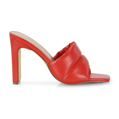 Nude  | XY London | block heels,womens mules,square toe heels,ladies heels online,nude high heels
