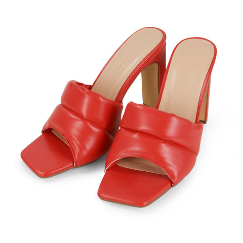 White  | XY London | block heels,womens mules,square toe heels,ladies heels online,White high heels