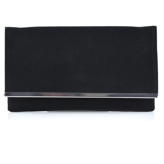 | XY London | BILLIE BLACK FAUX SUEDE CLUTCH ,BILLIE BLACK FAUX SUEDE CLUTCH ,BILLIE BLACK FAUX SUEDE CLUTCH ,BILLIE BLACK FAUX SUEDE CLUTCH