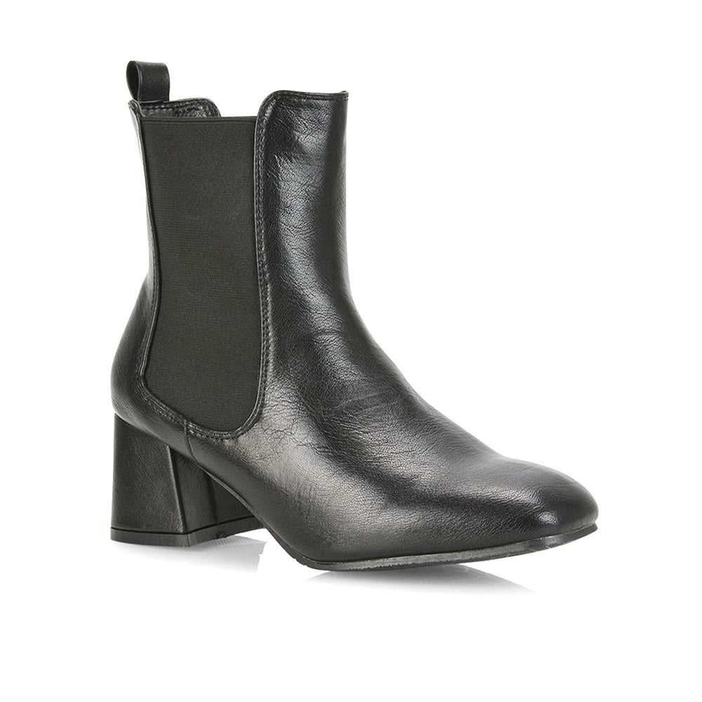 Black Synthetic Leather UK 5 | EU 38 | US 7 | XY London