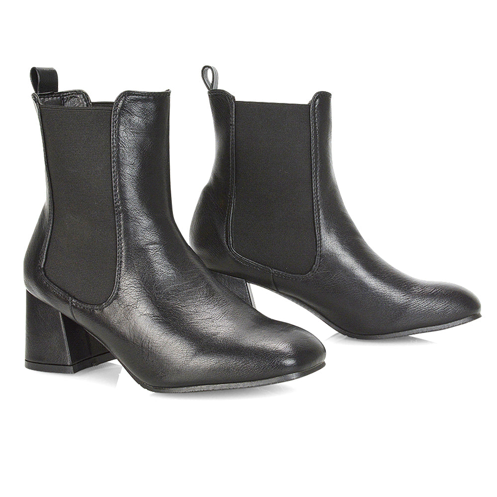 Black Synthetic Leather UK 3 | EU 36 | US 5 | XY London