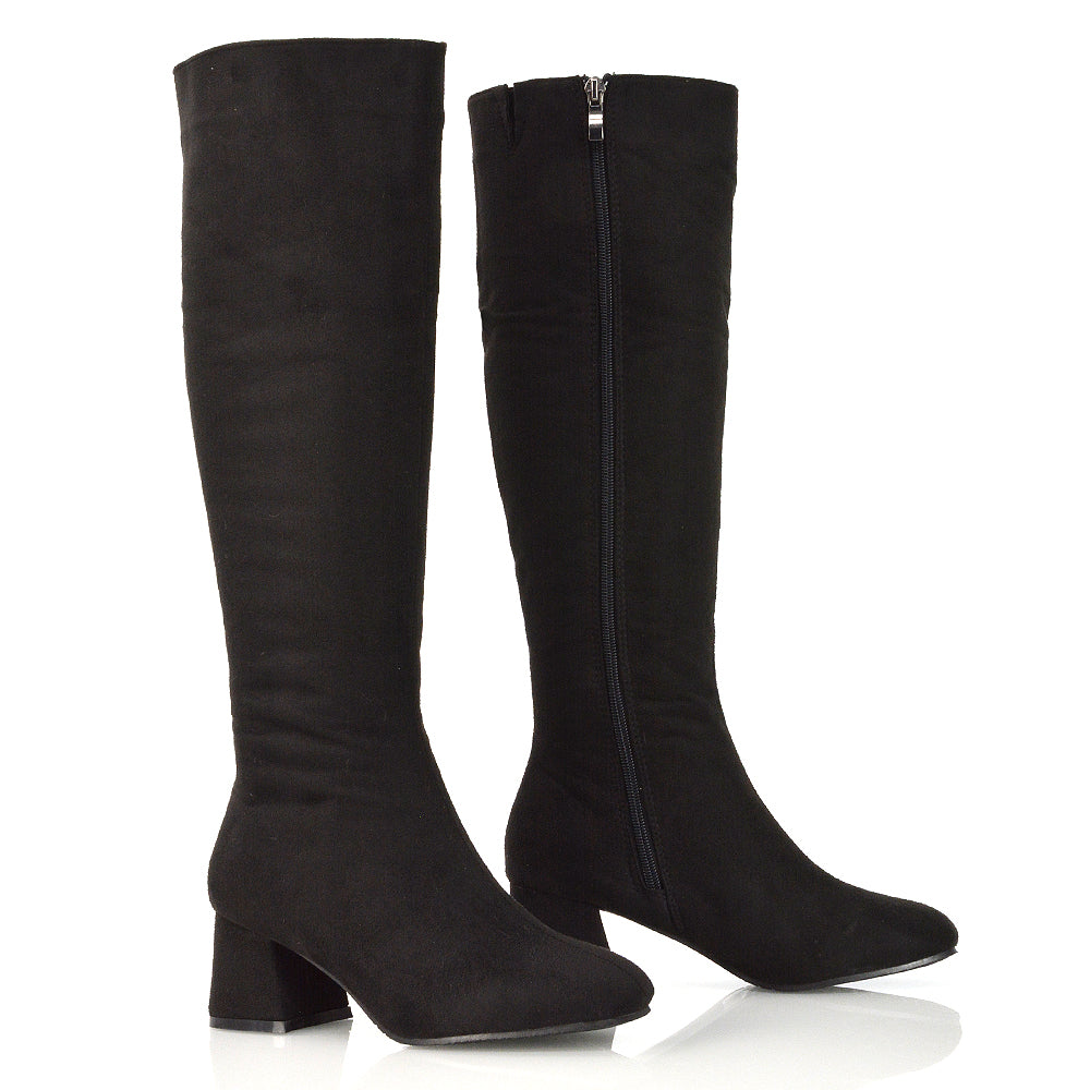 Black Faux Suede UK 3 | EU 36 | US 5 | XY London