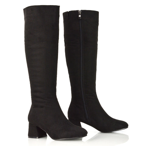 Black Faux Suede UK 3 | EU 36 | US 5 | XY London