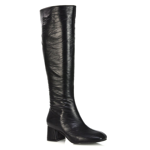Black Synthetic Leather UK 3 | EU 36 | US 5 | XY London