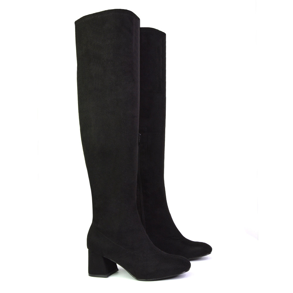 Black Faux Suede UK 6 | EU 39 | US 8 | XY London