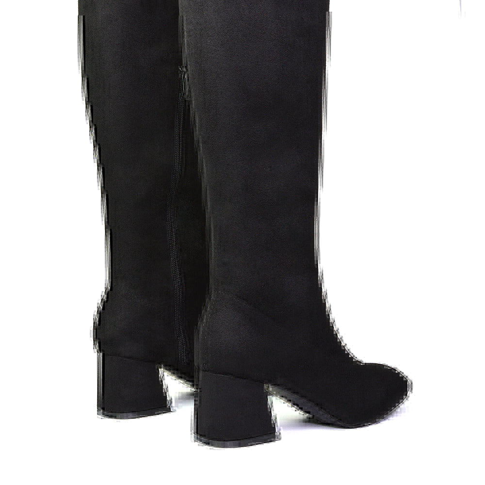 Black Faux Suede UK 3 | EU 36 | US 5 | XY London