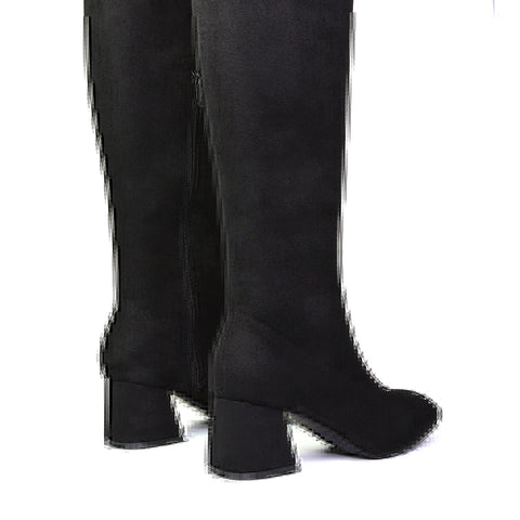 Black Faux Suede UK 3 | EU 36 | US 5 | XY London
