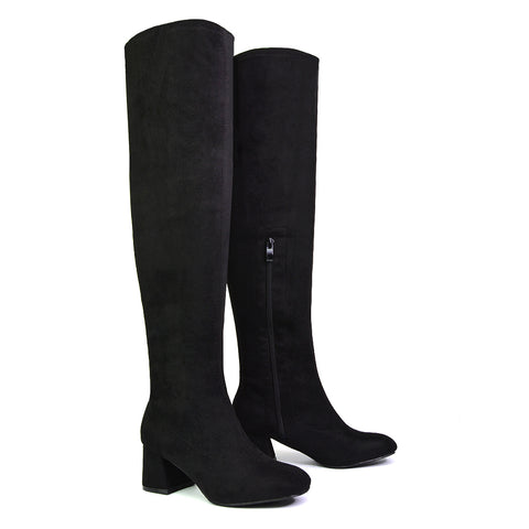 Black Faux Suede UK 3 | EU 36 | US 5 | XY London