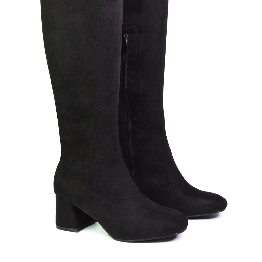 Black Faux Suede UK 3 | EU 36 | US 5 | XY London