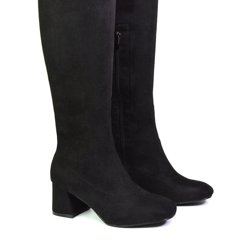 Black Faux Suede UK 3 | EU 36 | US 5 | XY London