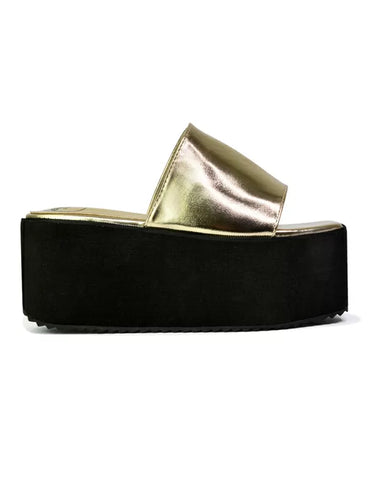 Black Synthetic leather| XY London | Black Sandals,Black Flatforms,Black Flatform Sandals,Black Platforms,Black Slides