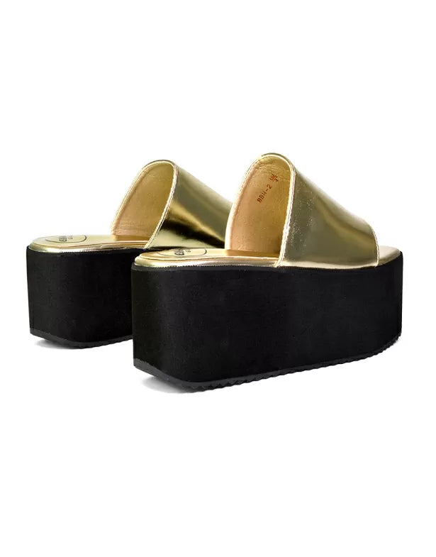 Black Synthetic leather| XY London | Black Sandals,Black Flatforms,Black Flatform Sandals,Black Platforms,Black Slides