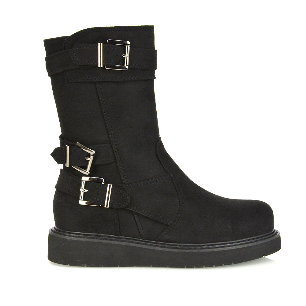 Black Faux Suede UK 4 | EU 37 | US 6 | XY London
