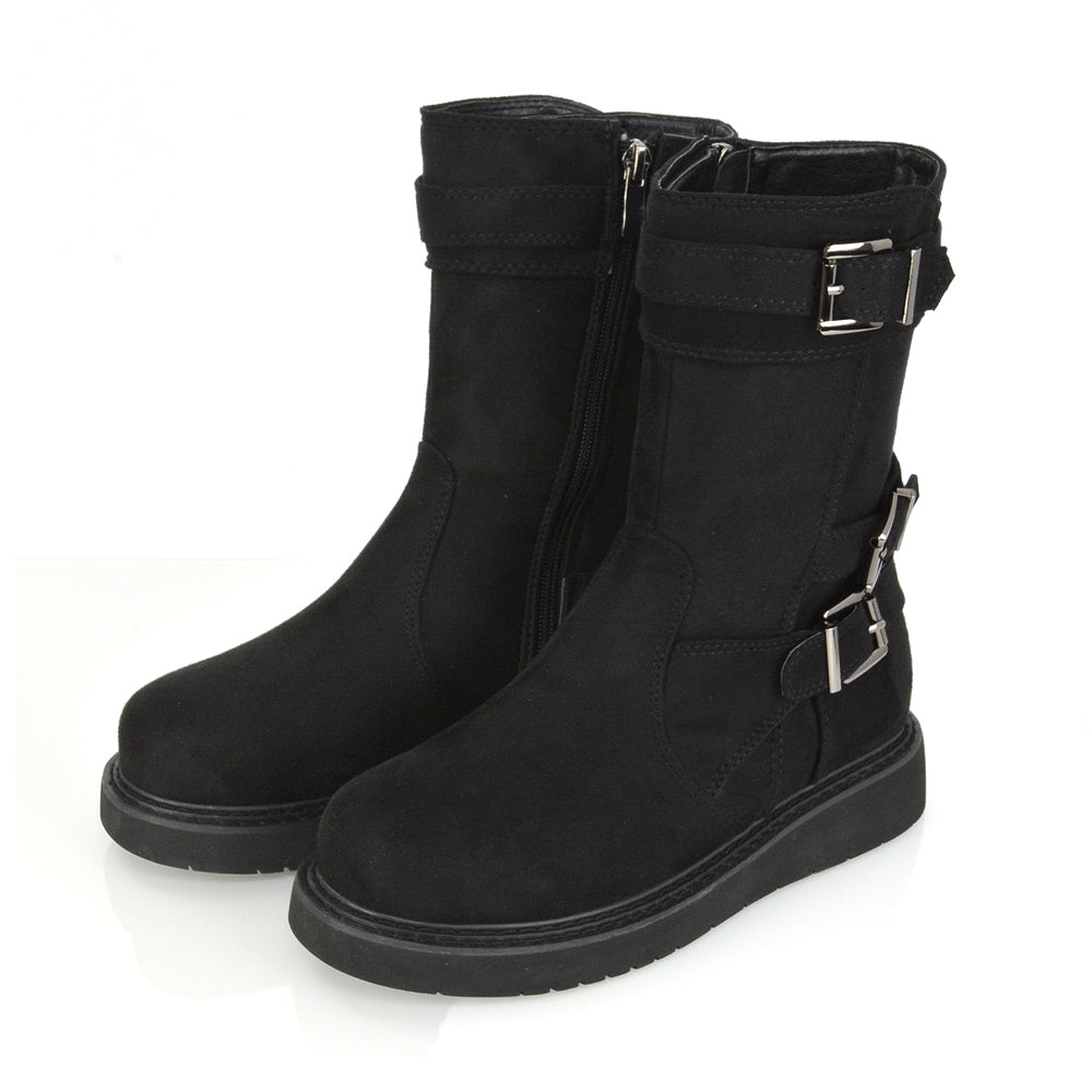 Black Faux Suede UK 5 | EU 38 | US 7 | XY London