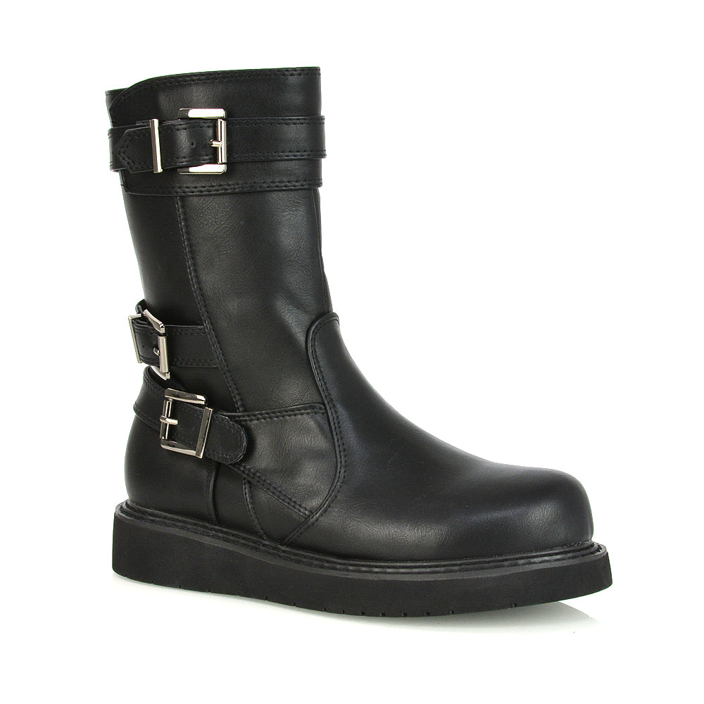 Black Synthetic Leather UK 7 | EU 40 | US 9 | XY London