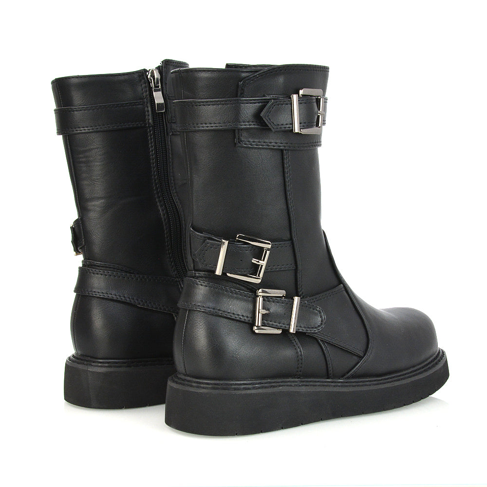 Black Synthetic Leather UK 3 | EU 36 | US 5 | XY London