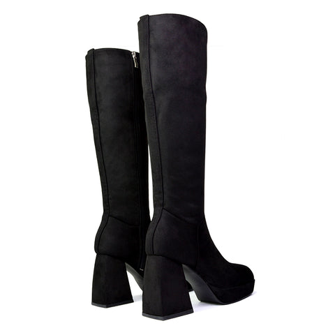 Black Faux Suede UK 5 | EU 38 | US 7 | XY London