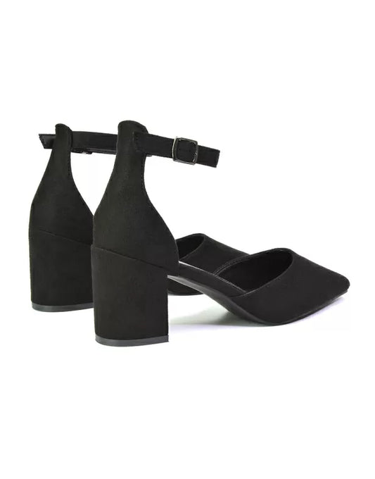 Black| XY London | black heels,black mid heels,black court shoes,black block heels,black mid block heels
