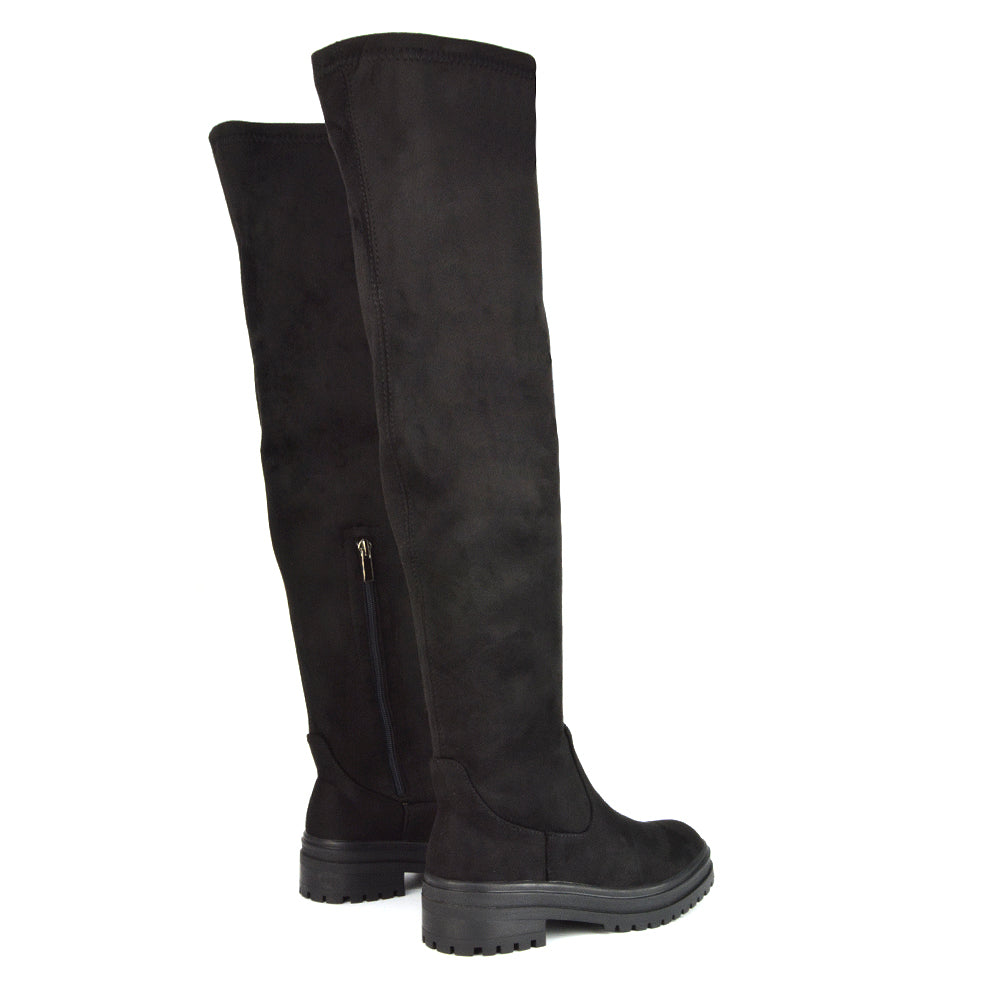 Black Faux Suede UK 6 | EU 39 | US 8 | XY London