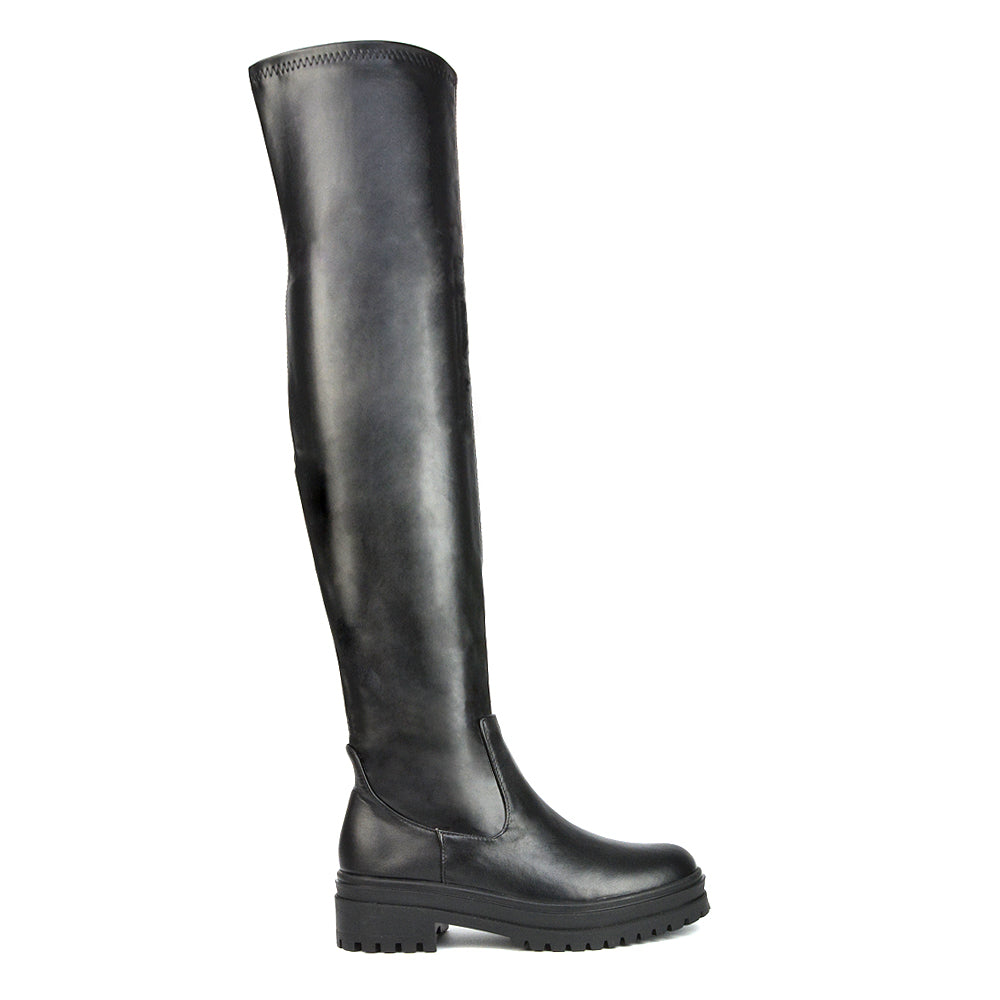 | XY London | Green Boots,Green Long Boots, Long Boots, Green Flat Boots,Green Shoes