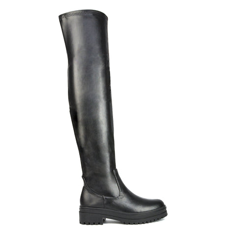 | XY London | Green Boots,Green Long Boots, Long Boots, Green Flat Boots,Green Shoes