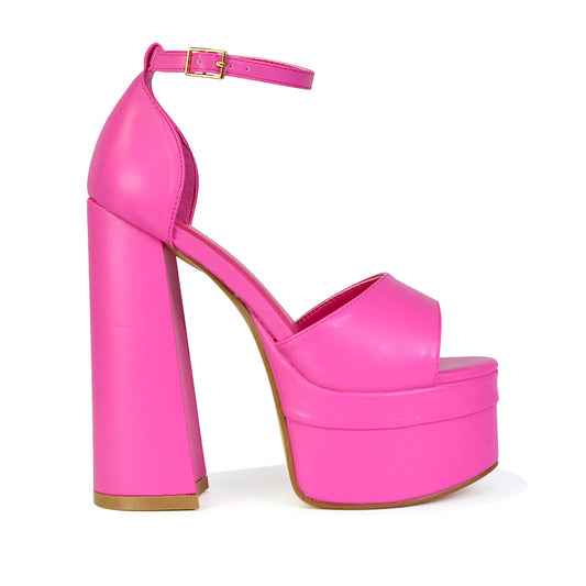 | XY London | pink heels,pink high heels,pink block heels,pink platform heels