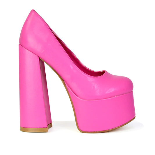 | XY London | pink heels,pink high heels,pink block heels,pink platform heels
