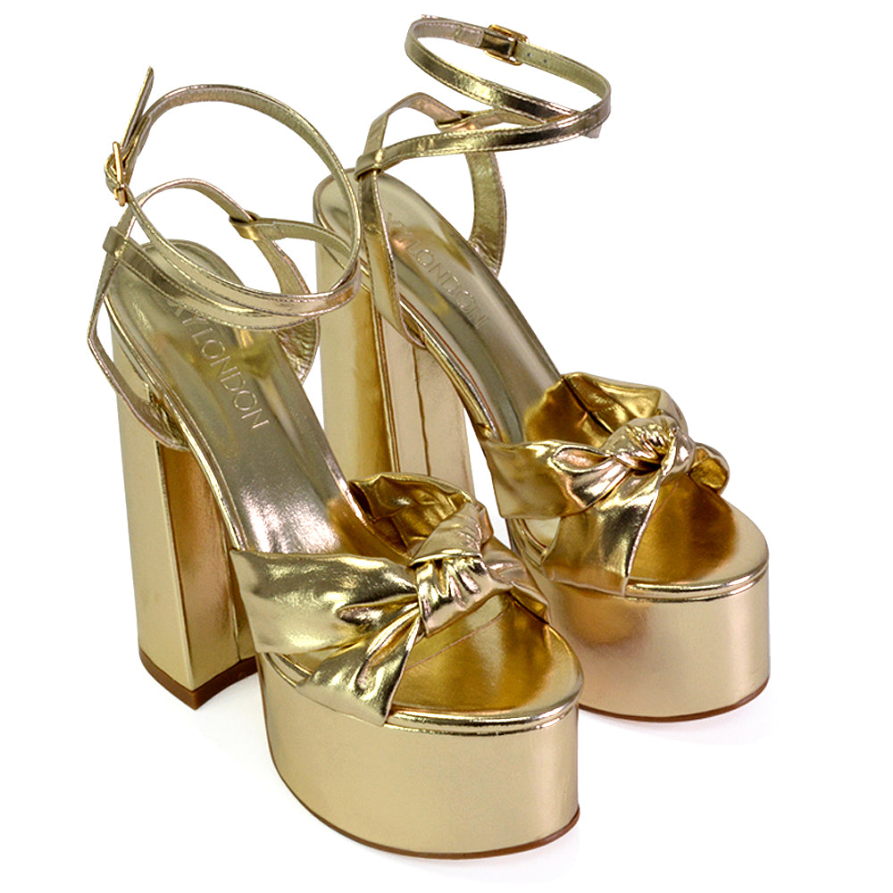  | XY London | gold heels,gold high heels,gold platform heels,gold block heels,gold strappy heels