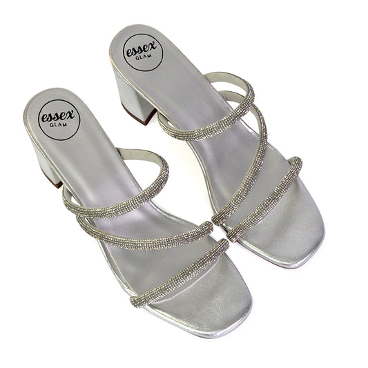 | XY London | silver heels,silver high heels,silver mules,silver mule heels,silver block heels