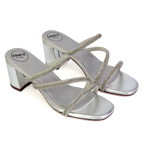 | XY London | silver heels,silver high heels,silver mules,silver mule heels,silver block heels