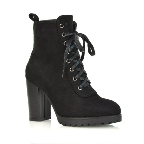 Black Faux Suede UK 6 | EU 39 | US 8 | XY London