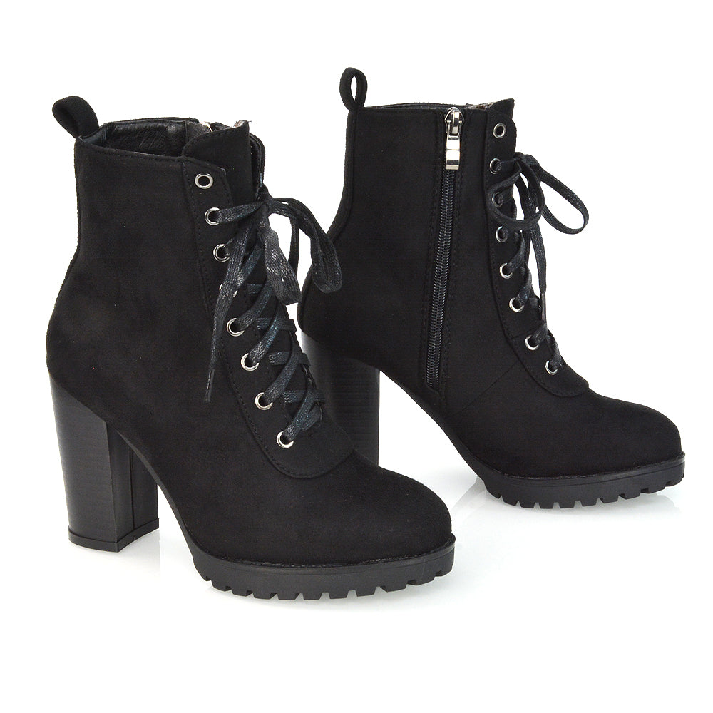 Black Faux Suede UK 4 | EU 37 | US 6 | XY London