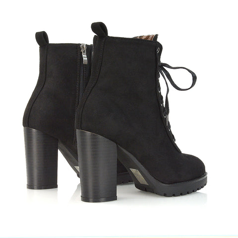 Black Faux Suede UK 3 | EU 36 | US 5 | XY London