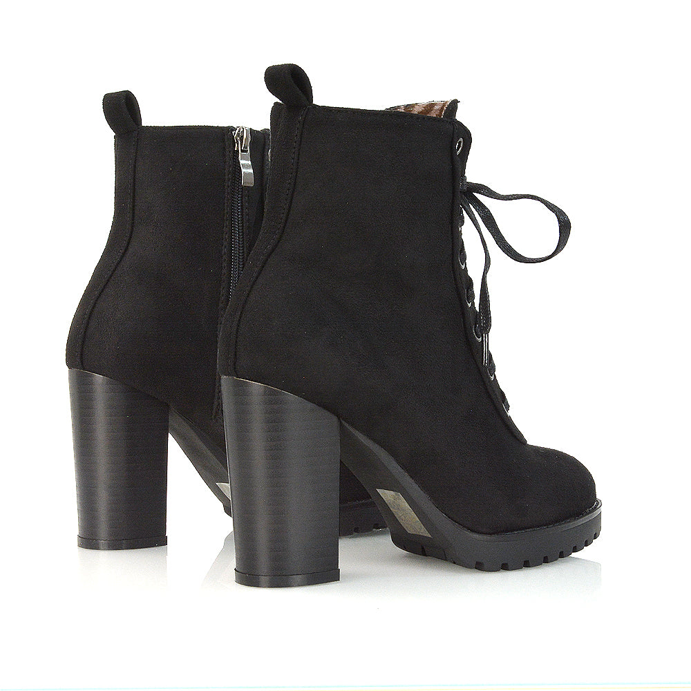 Black Faux Suede UK 6 | EU 39 | US 8 | XY London
