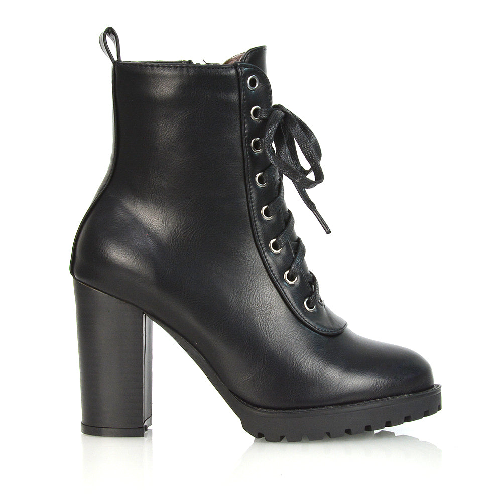 Black faux suede| XY London | ,,Black Chunky Boots, Black Ankle Boots, Black Biker Boots,,