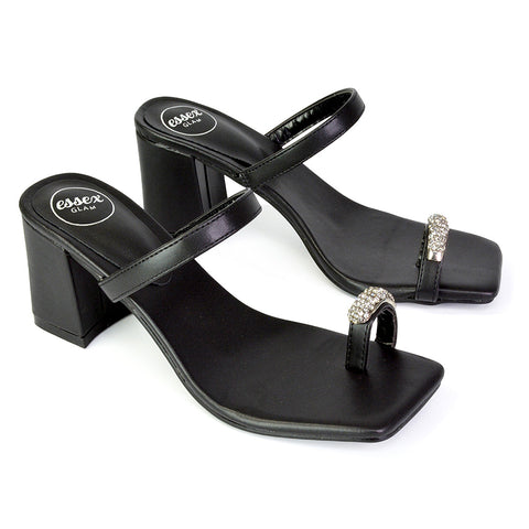  | XY London | black heels,black high heels,black mules,black mule heels,black block heels