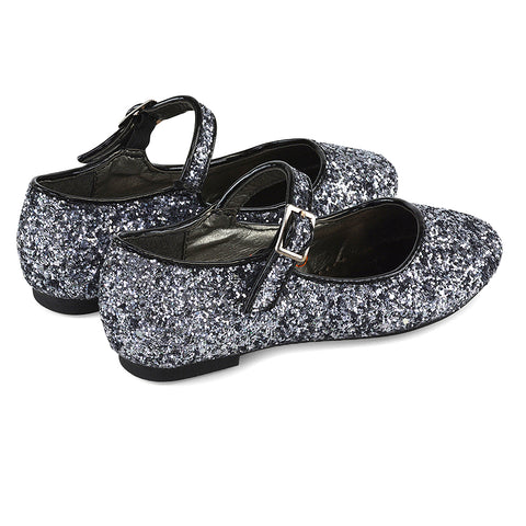 Silver | XY London | ballerina shoes for kids ,kids glitter pumps,little girls pumps,silver glitter pumps