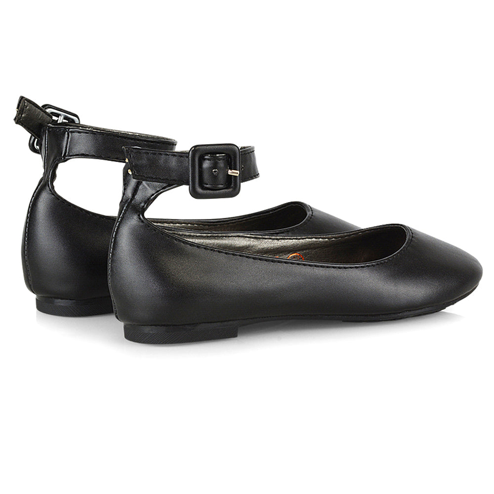 Black Synthetic Leather UK 2 | EU 35 | US 3 | XY London