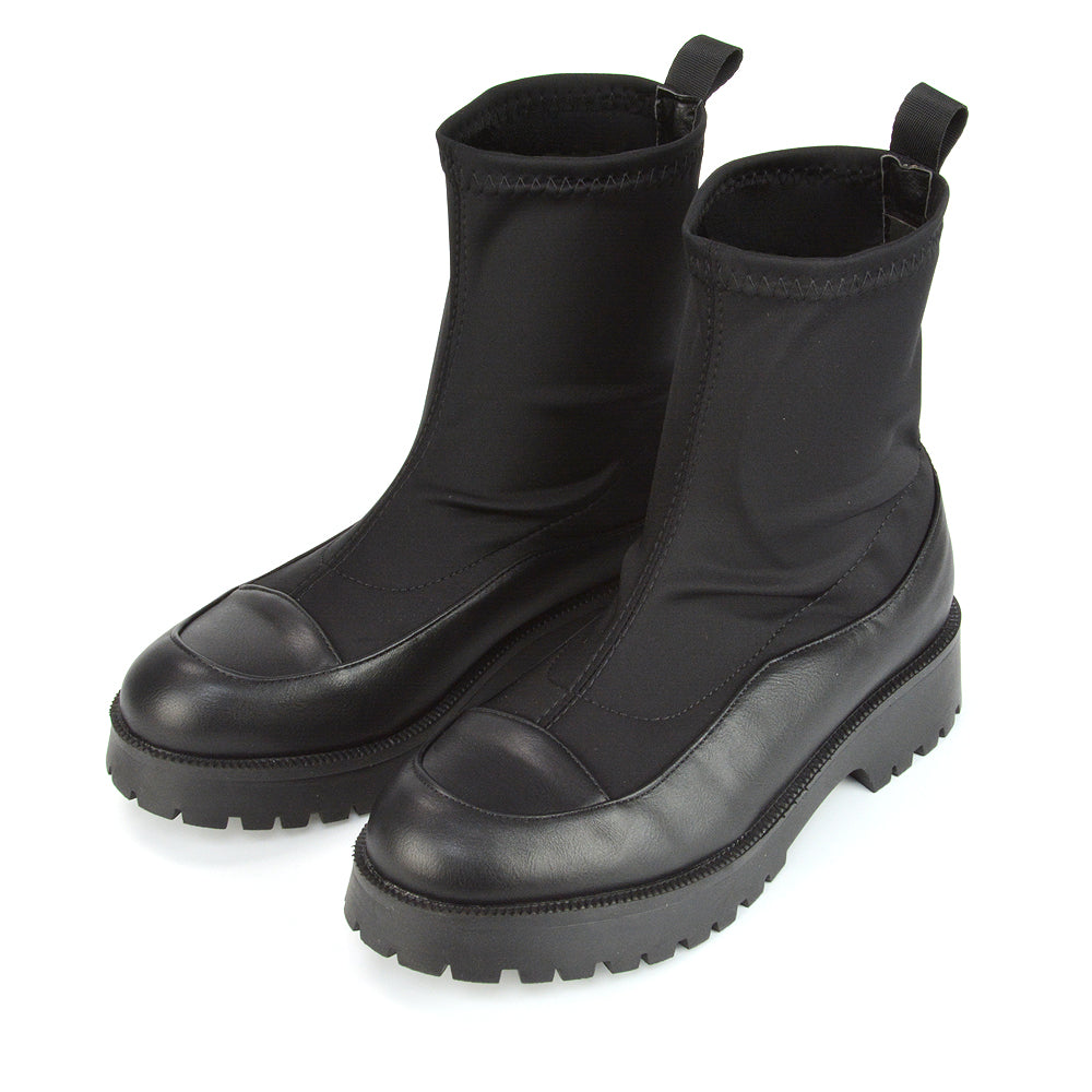 Black Synthetic Leather UK 3 | EU 36 | US 5 | XY London