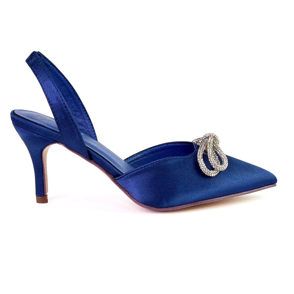 Blue high heel shoes uk sales