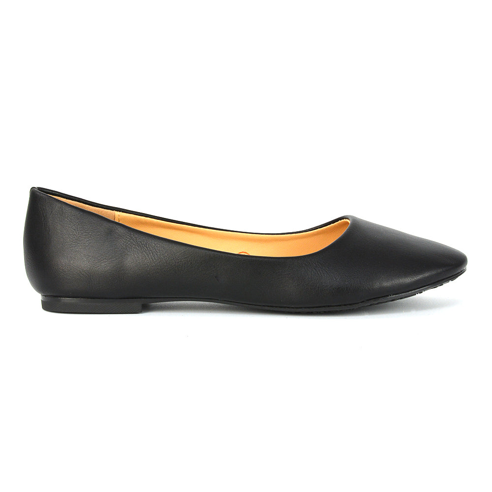 Black | XY London | Black Pumps,Black Flats,Black Ballerina Pumps,Black Pump Shoes