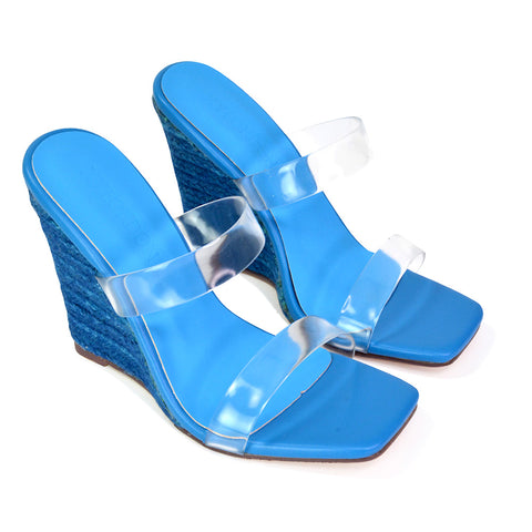 | XY London | nude wedges,nude wedge heels,nude wedge sandals,nude perspex wedges,nude mules
