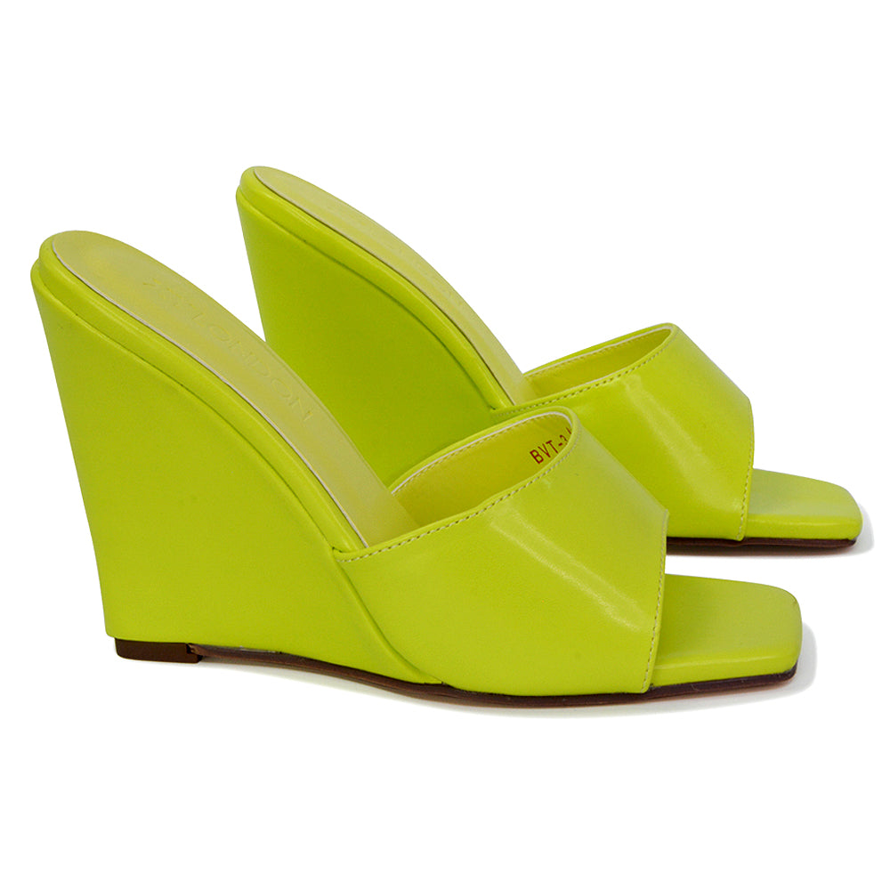| XY London | yellow wedges,yellow wedge sandals,yellow wedge heels,yellow wedge heel sandals,yellow wedges for womem