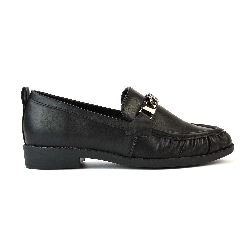 Black Synthetic Leather UK 6 | EU 39 | US 8 | XY London